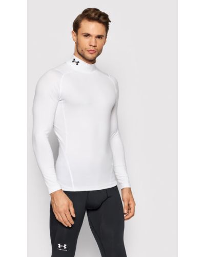 Tricou skinny fit Under Armour alb