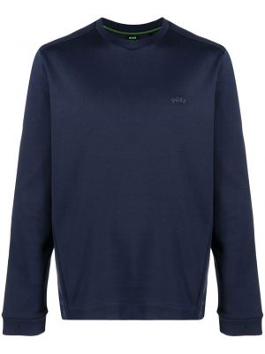 Trykt sweatshirt Boss blå