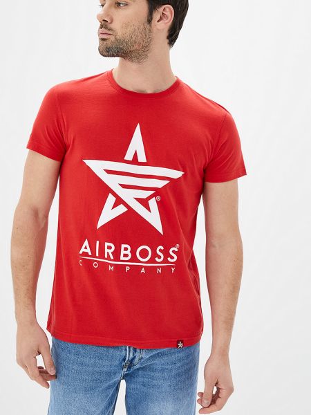 Футболка Airboss червона