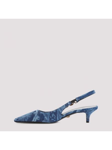 Slingback pumps Versace blau