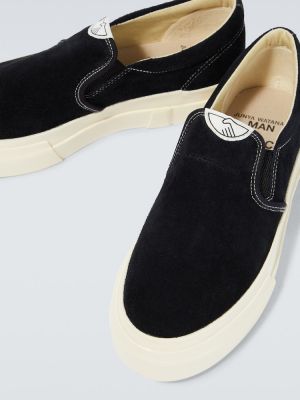 Slip-on велурени ниски обувки Junya Watanabe бяло