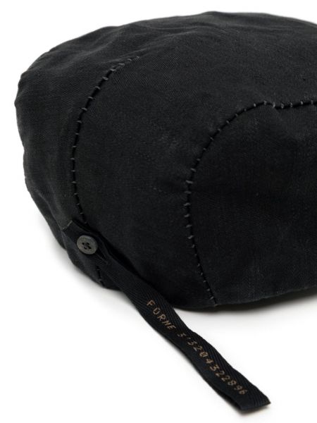 Lniana czapka bez obcasa Forme D’expression czarna