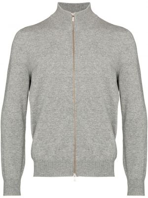 Cashmere strikkegenser med glidelås Brunello Cucinelli grå