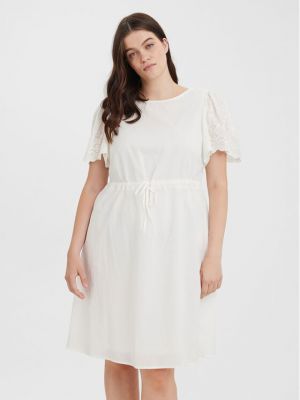 Φόρεμα Vero Moda Curve λευκό