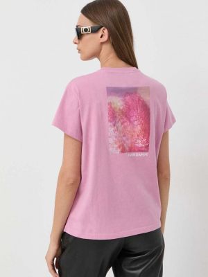 Тениска Patrizia Pepe розово