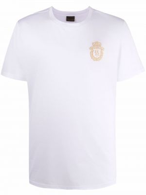 Camiseta con bordado Billionaire blanco