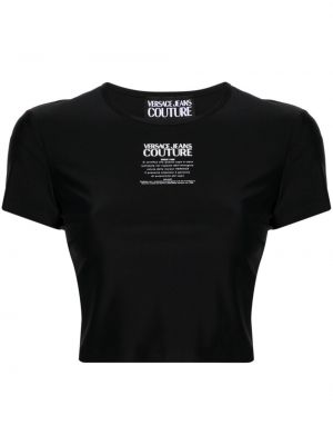 T-krekls ar apdruku Versace Jeans Couture melns