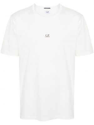 T-shirt en coton à imprimé C.p. Company blanc