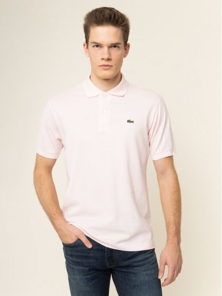 Klasična polo majica Lacoste ružičasta