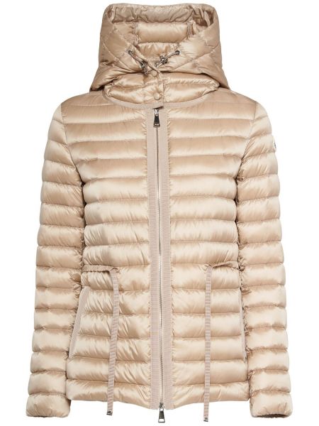 Dunjacka i nylon Moncler beige