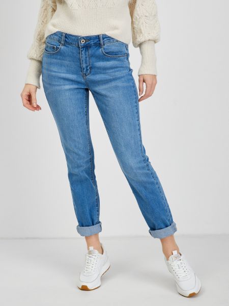 Slim fit džíny běžného střihu Orsay modré