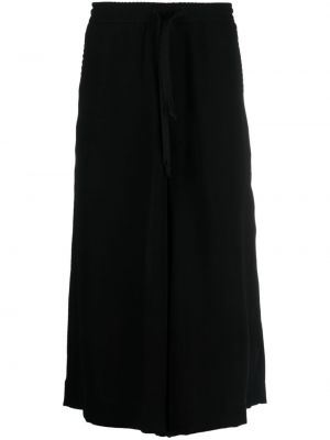 Kalhoty s výšivkou Société Anonyme černé