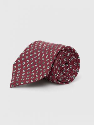 Копринена вратовръзка Polo Ralph Lauren винено червено