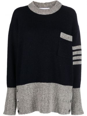 Pletený sveter s okrúhlym výstrihom Thom Browne