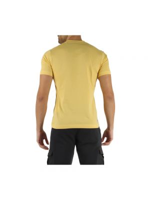 Camiseta con bordado de algodón Aeronautica Militare amarillo