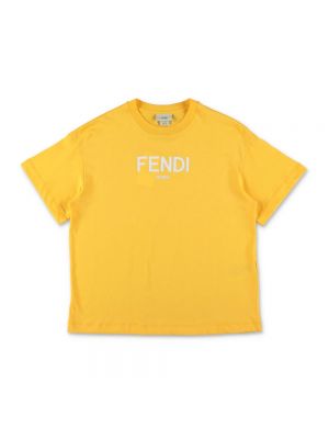 Koszulka Fendi żółta