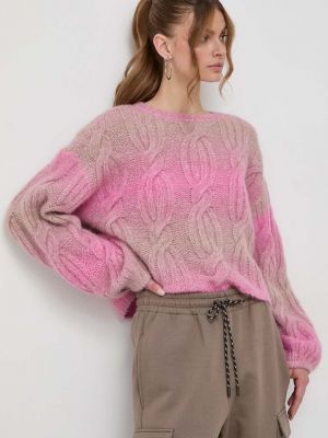 Růžový vlněný svetr Miss Sixty