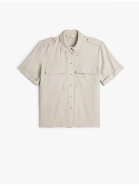 Košile s krátkými rukávy s kapsami Koton