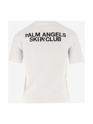 Top de tela jersey Palm Angels blanco