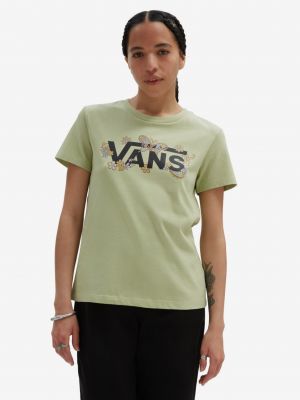 Tričko s paisley potiskem Vans zelené