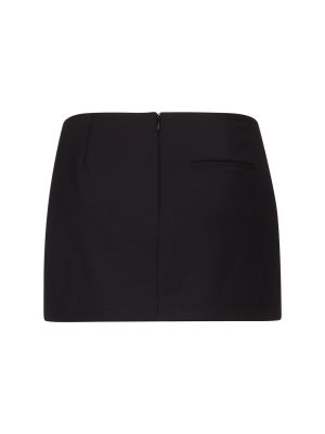 Vlněné mini sukně Area černé