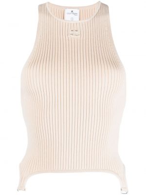 Tanktop med broderier Courreges