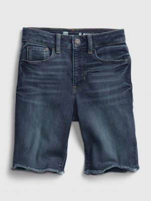 Džínsové šortky s vysokým pásom Gap modrá
