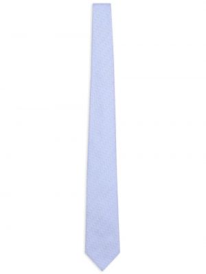 Jedwabny haftowany krawat Emporio Armani