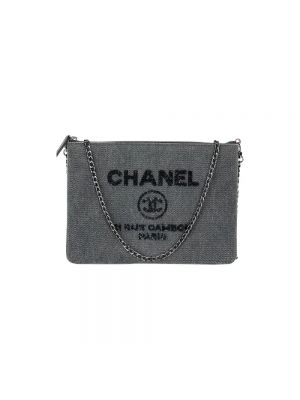 Torba na ramię Chanel Vintage szara