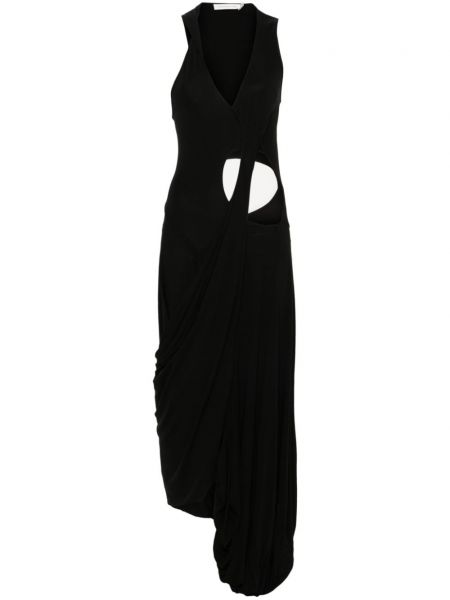 Asymetrické večerní šaty Christopher Esber černé