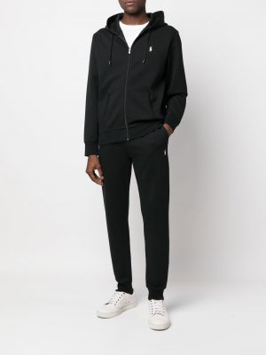 Haftowane spodnie sportowe Polo Ralph Lauren czarne