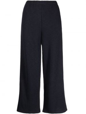 Relaxed памучни панталон Eileen Fisher синьо