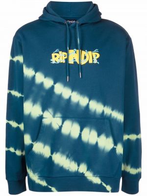 Trykt slips Ripndip blå