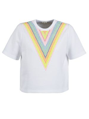 Sportska majica s uzorkom zvijezda Manoush bijela