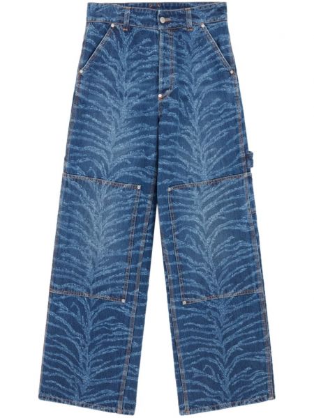 Cargo-jeans mit print mit tiger streifen Stella Mccartney blau