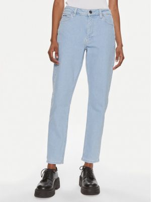 Slim fit priliehavý top Calvin Klein Jeans biela