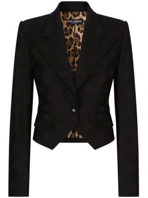 Jacquard blazer Dolce & Gabbana schwarz