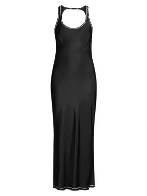 Длинное платье с вырезом на спине Bec & Bridge черное