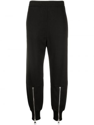 Pantaloni con cerniera Alexander Mcqueen nero