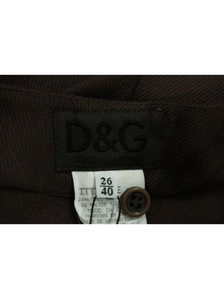 Falda de lana Dolce & Gabbana Pre-owned marrón