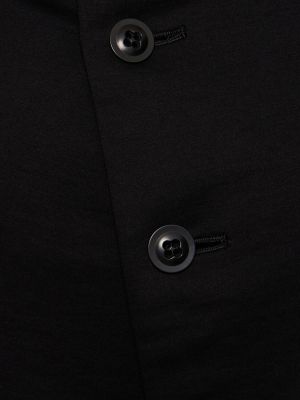 Ασύμμετρος μπουφάν από ζέρσεϋ Yohji Yamamoto μαύρο