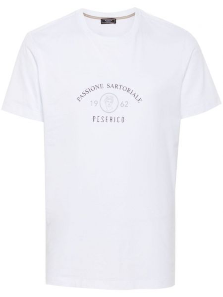 Pamučna majica s printom Peserico bijela