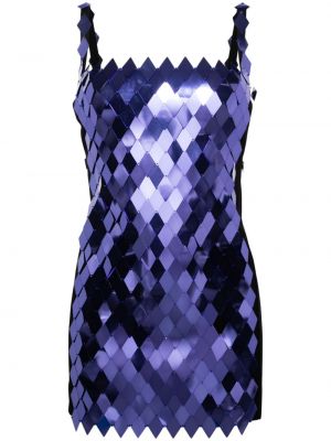 Коктейлна рокля от джърси The Attico виолетово