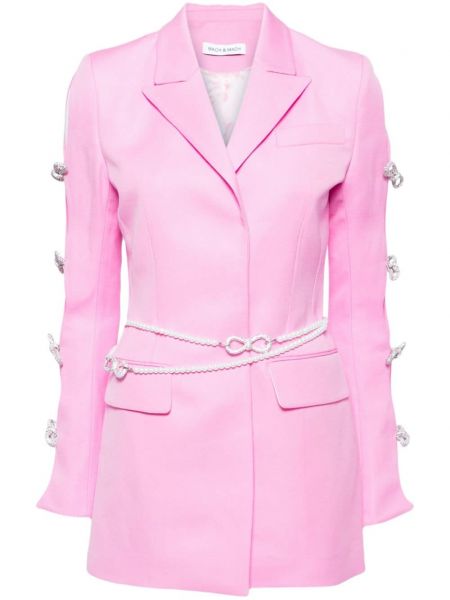Woll minikleid mit schleife Mach & Mach pink
