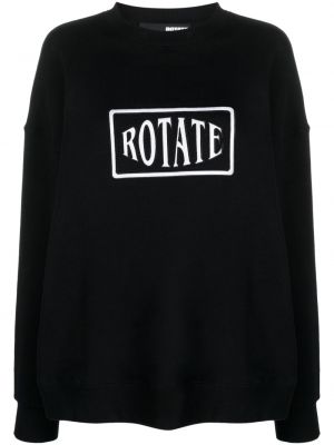 Sweatshirt mit stickerei Rotate schwarz