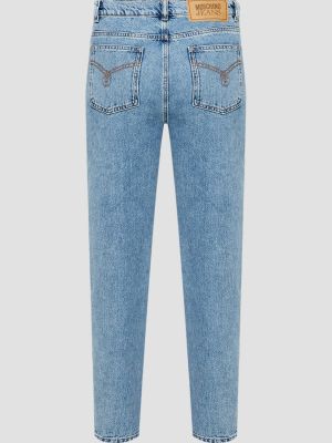 Прямые джинсы Moschino голубые