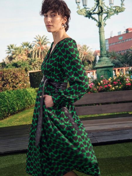 Sukienka wieczorowa Diane Von Furstenberg zielona