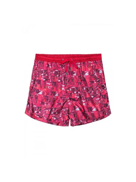 Sportliche shorts mit print Plein Sport rot