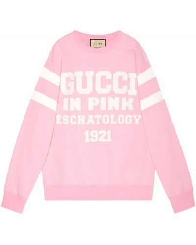 Sudadera con estampado Gucci rosa