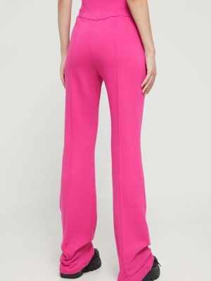 Bavlněné sportovní kalhoty Chiara Ferragni růžové